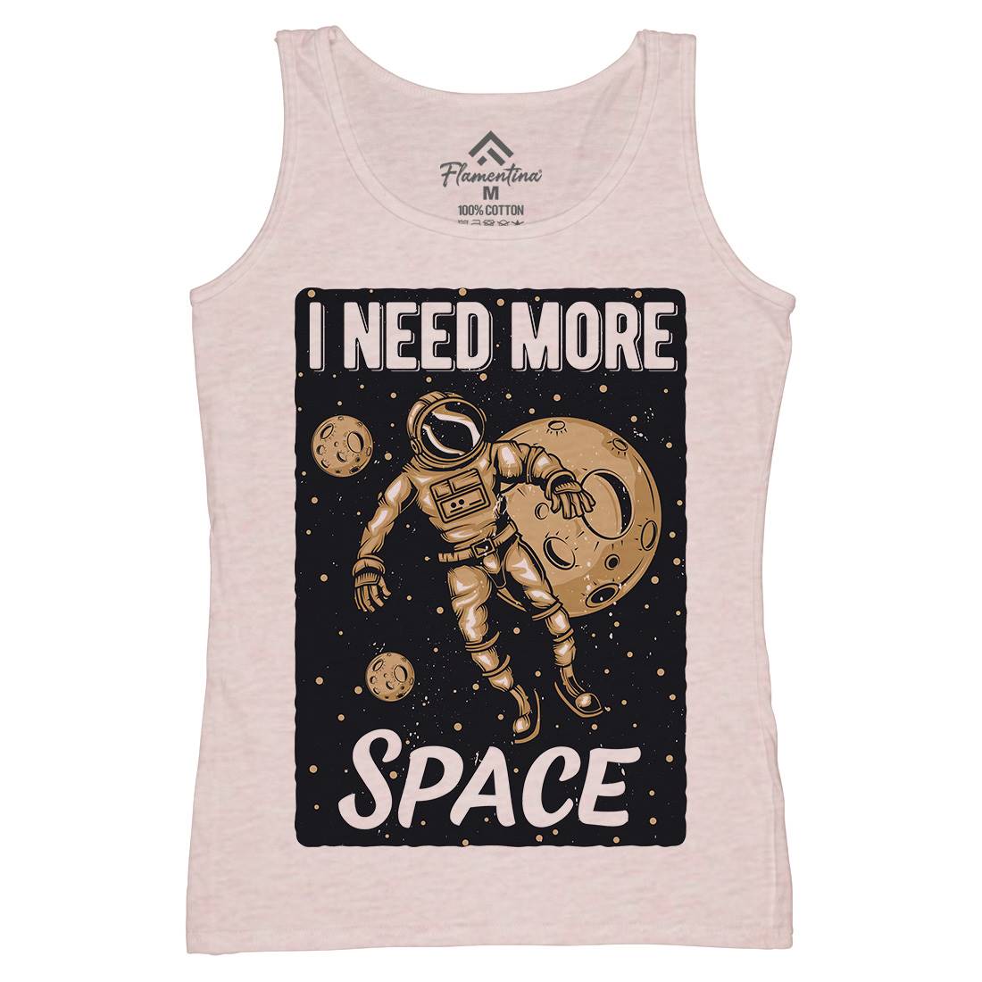 Need More Womens Organic Tank Top Vest Space B168