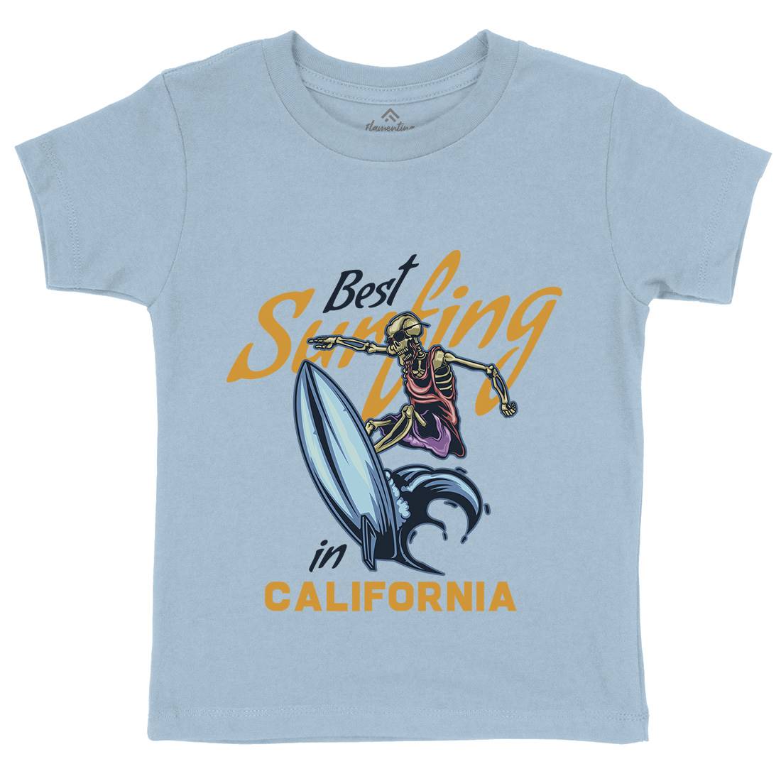 California Surfing Kids Crew Neck T-Shirt Surf B170
