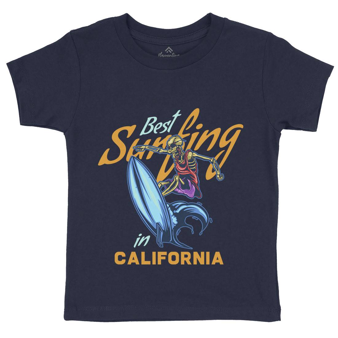 California Surfing Kids Crew Neck T-Shirt Surf B170