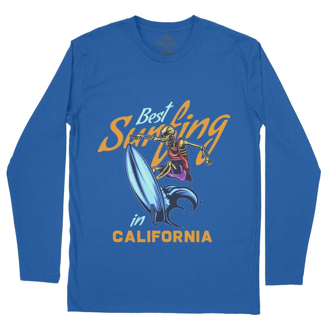 California Surfing Mens Long Sleeve T-Shirt Surf B170