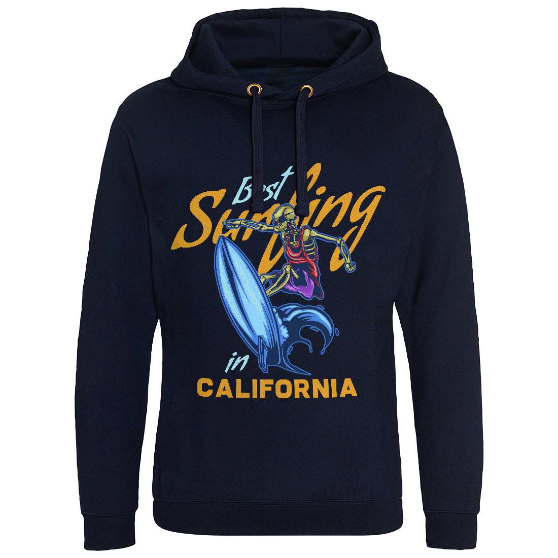 California Surfing Mens Hoodie Without Pocket Surf B170