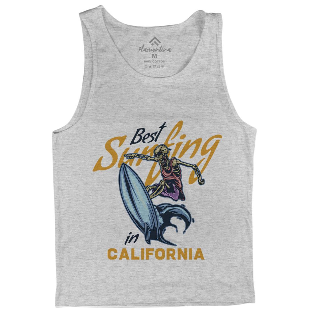 California Surfing Mens Tank Top Vest Surf B170