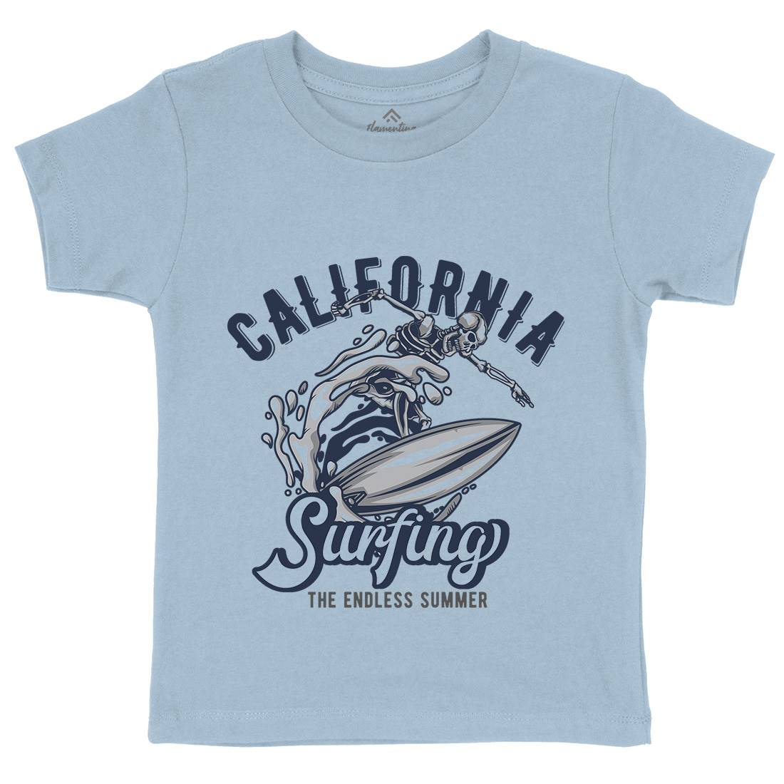 California Surfing Kids Crew Neck T-Shirt Surf B171