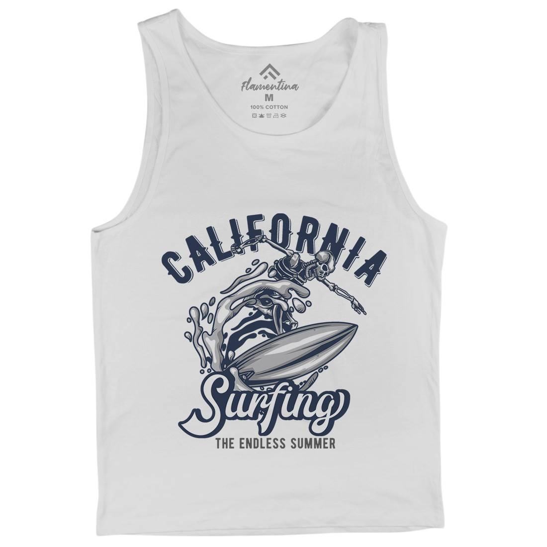 California Surfing Mens Tank Top Vest Surf B171