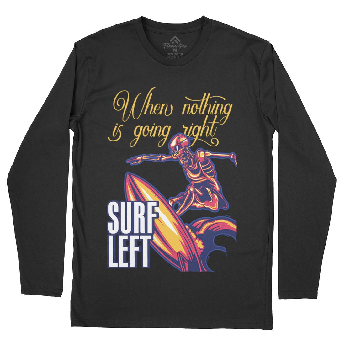 Surfing Mens Long Sleeve T-Shirt Surf B172