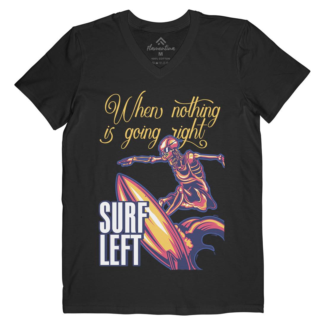 Surfing Mens V-Neck T-Shirt Surf B172