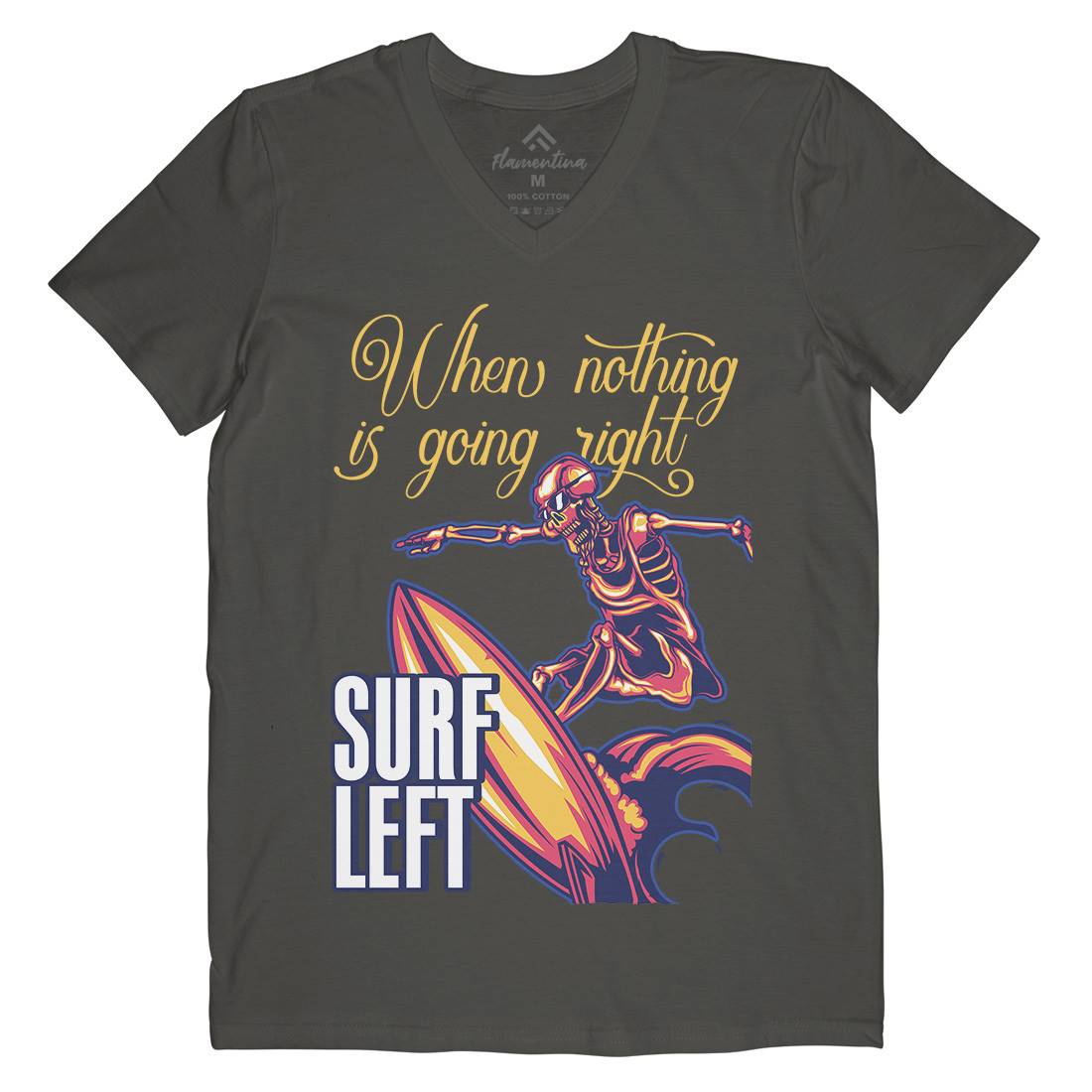 Surfing Mens V-Neck T-Shirt Surf B172