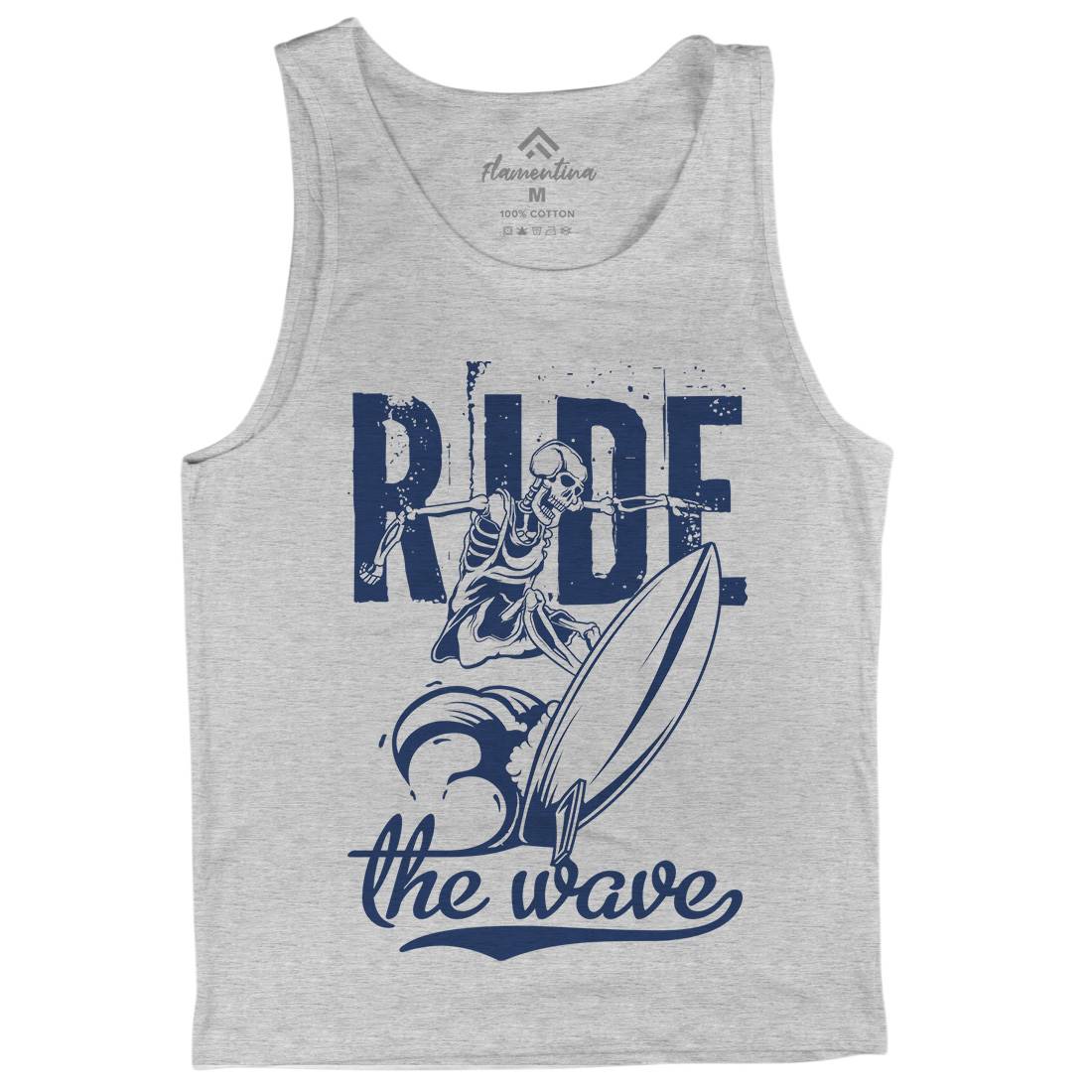 Ride Wave Surfing Mens Tank Top Vest Surf B173