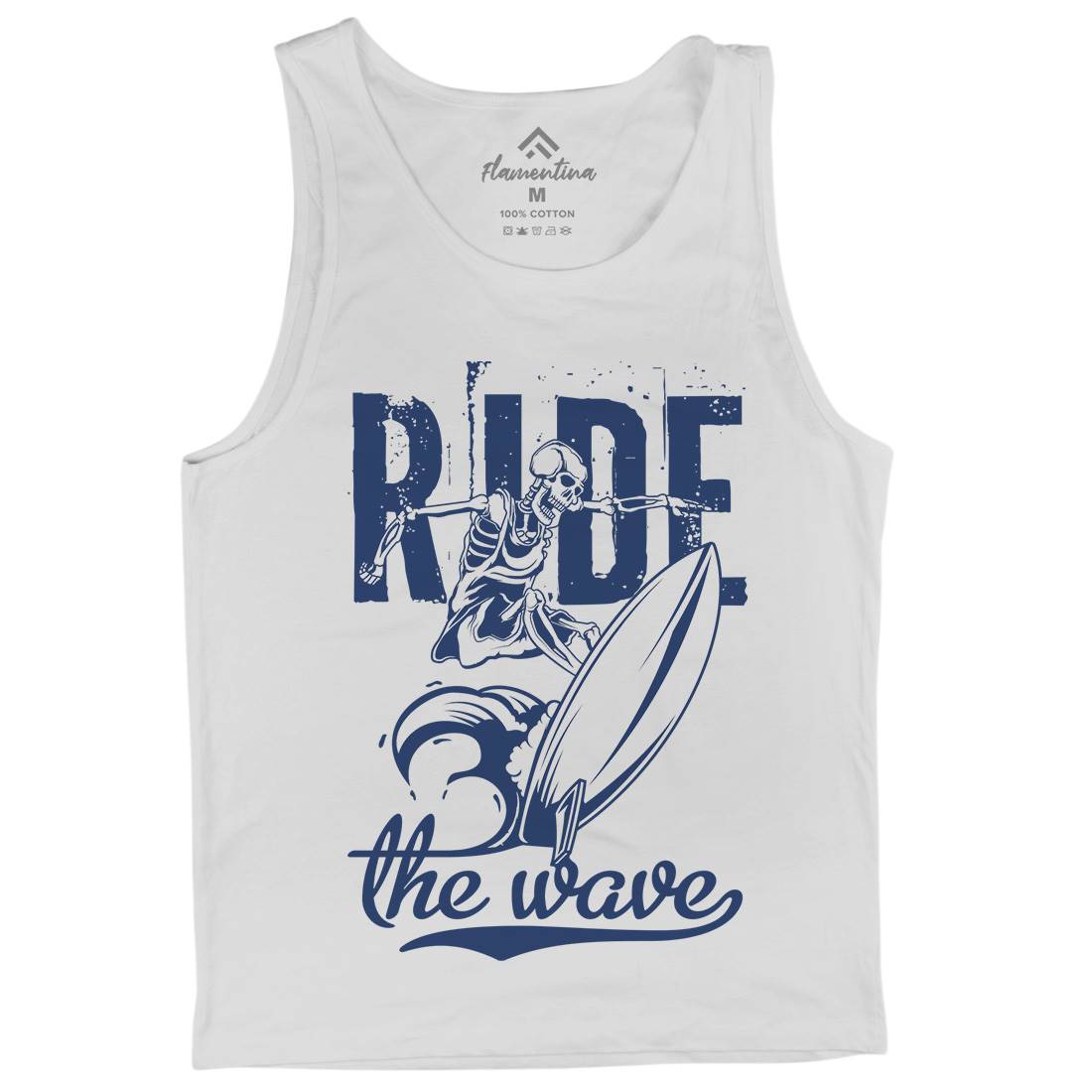 Ride Wave Surfing Mens Tank Top Vest Surf B173