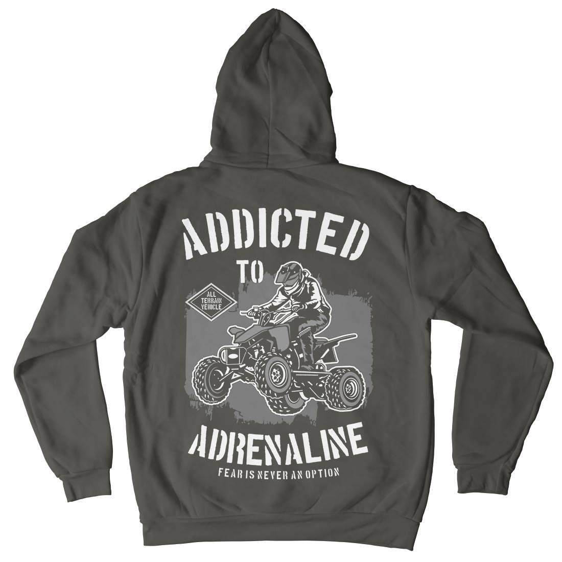 Addicted To Adrenaline Kids Crew Neck Hoodie Motorcycles B174