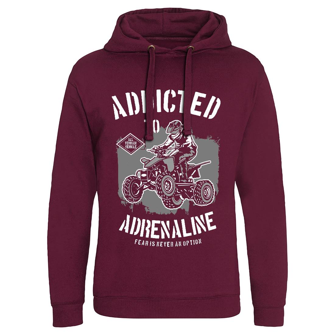 Addicted To Adrenaline Mens Hoodie Without Pocket Motorcycles B174