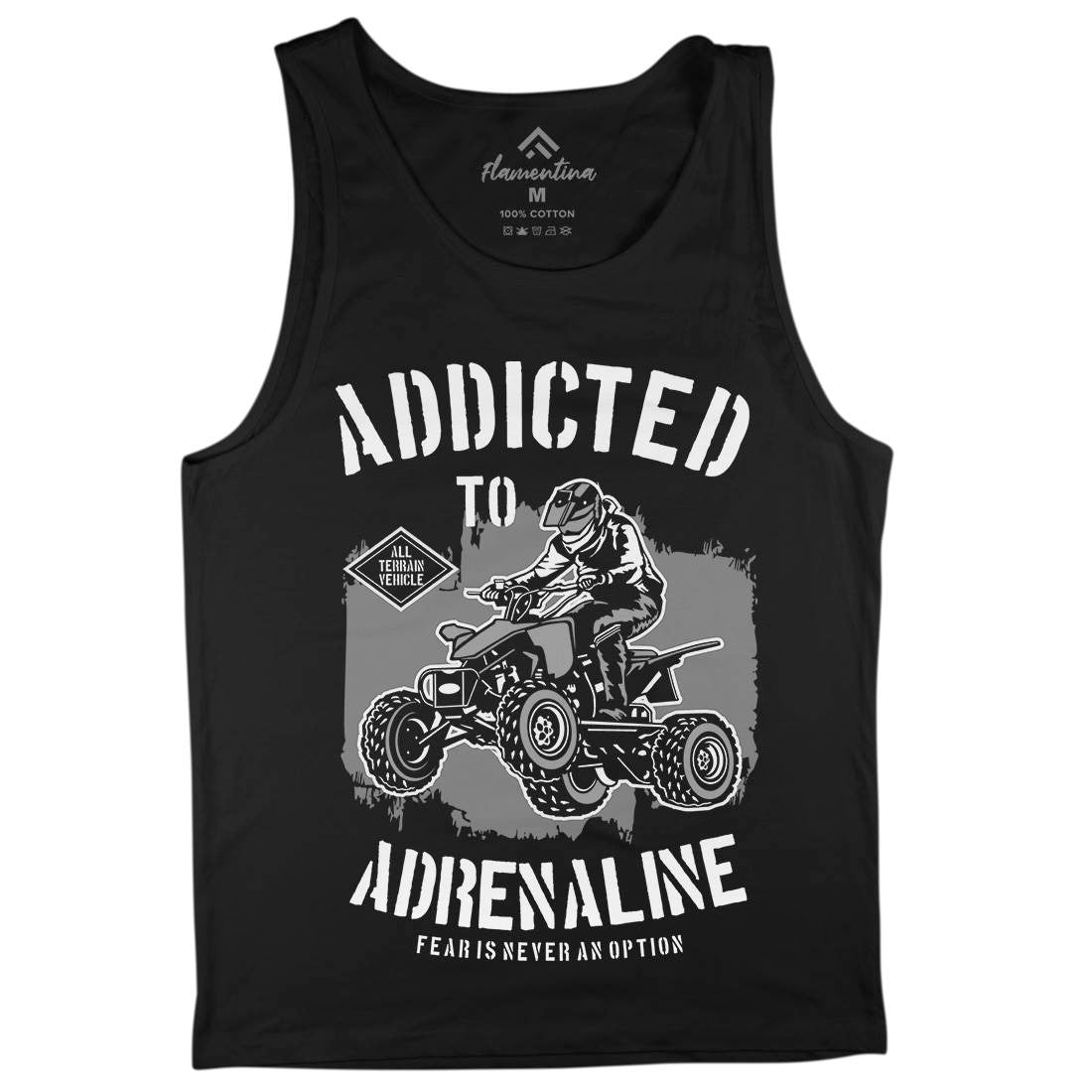 Addicted To Adrenaline Mens Tank Top Vest Motorcycles B174