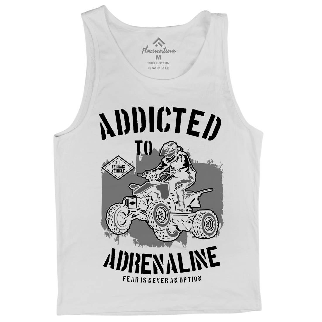 Addicted To Adrenaline Mens Tank Top Vest Motorcycles B174