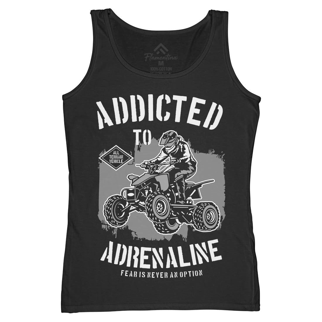 Addicted To Adrenaline Womens Organic Tank Top Vest Motorcycles B174