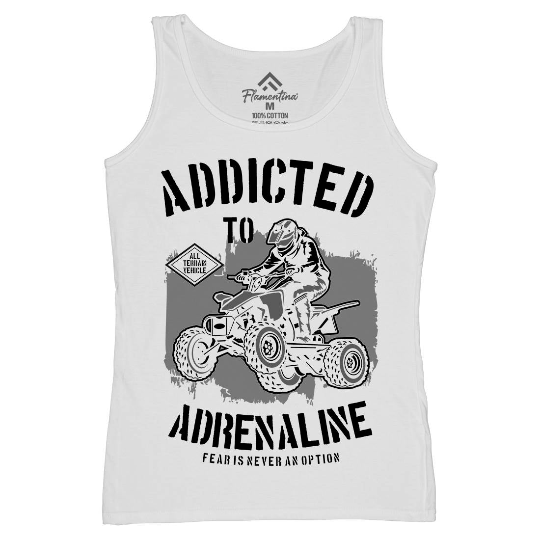 Addicted To Adrenaline Womens Organic Tank Top Vest Motorcycles B174