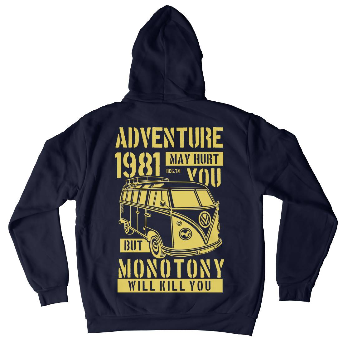 Adventure May Hurt You Mens Hoodie With Pocket Nature B175