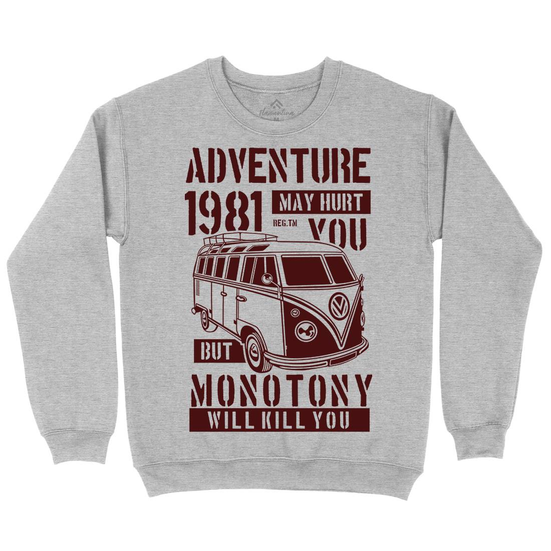 Adventure May Hurt You Kids Crew Neck Sweatshirt Nature B175