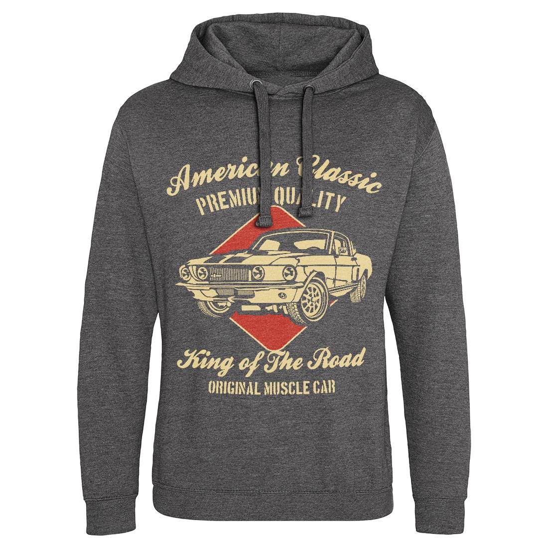 American Classic Mens Hoodie Without Pocket Cars B177