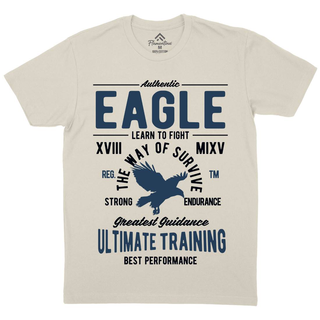 Authentic Eagle Mens Organic Crew Neck T-Shirt Animals B180