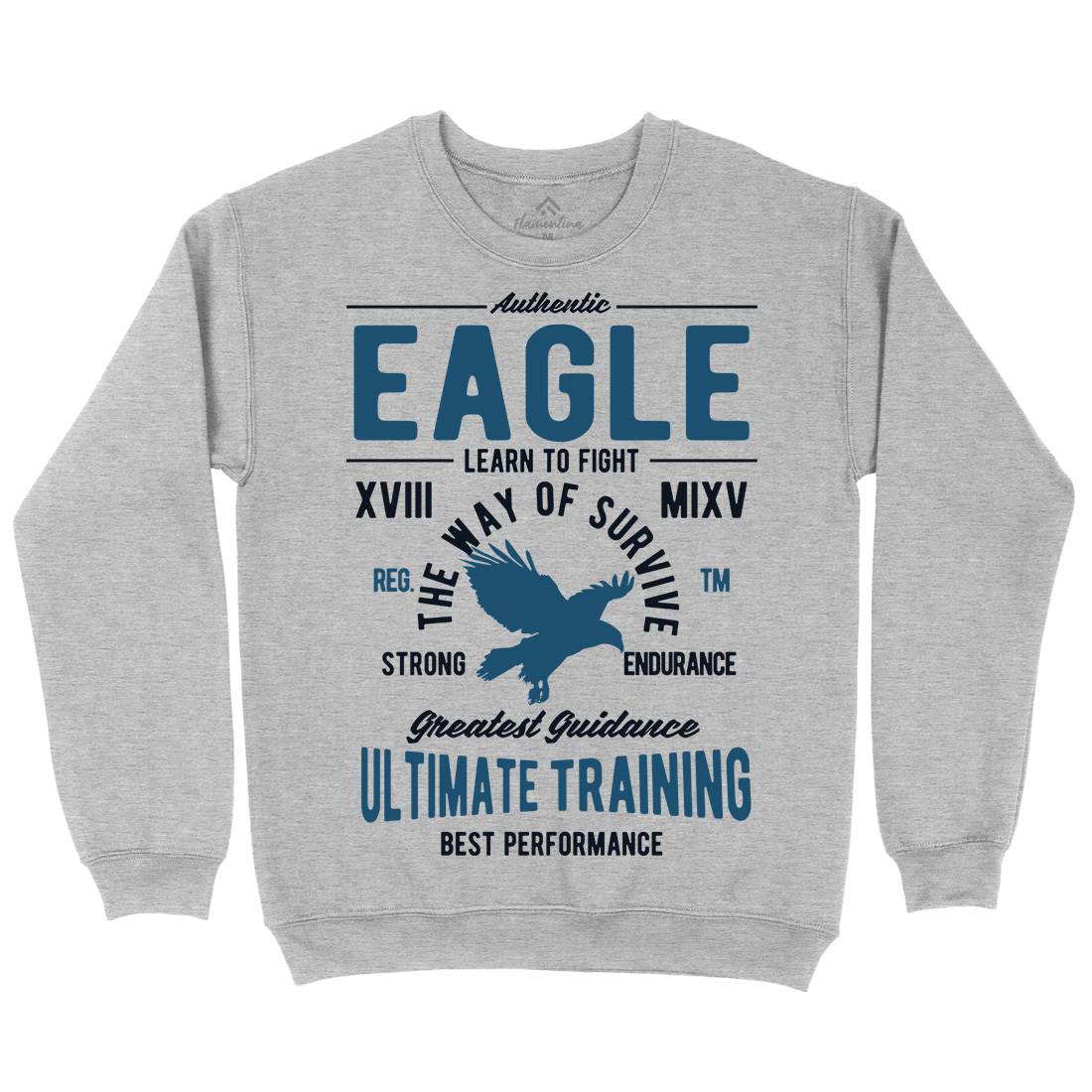 Authentic Eagle Mens Crew Neck Sweatshirt Animals B180