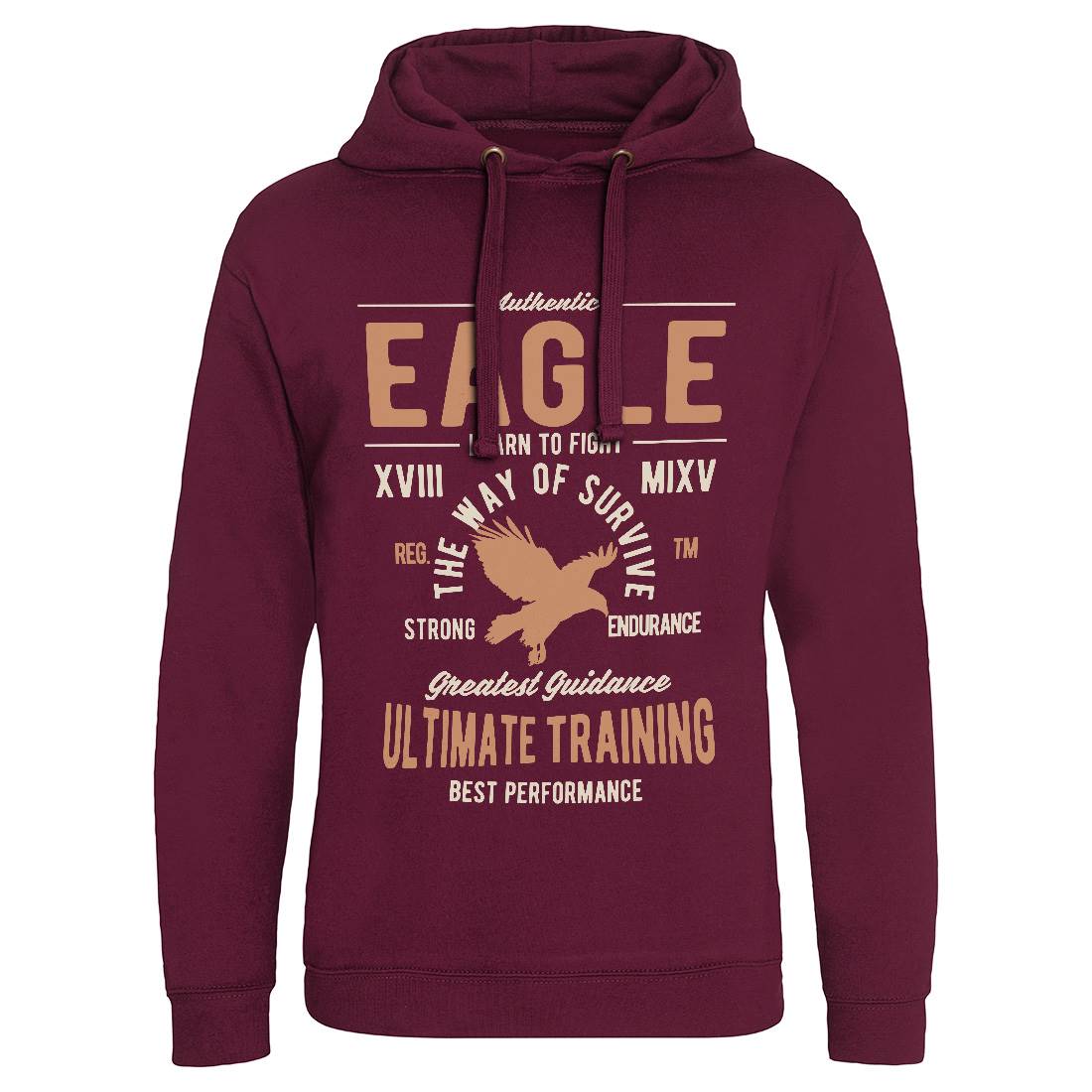 Authentic Eagle Mens Hoodie Without Pocket Animals B180