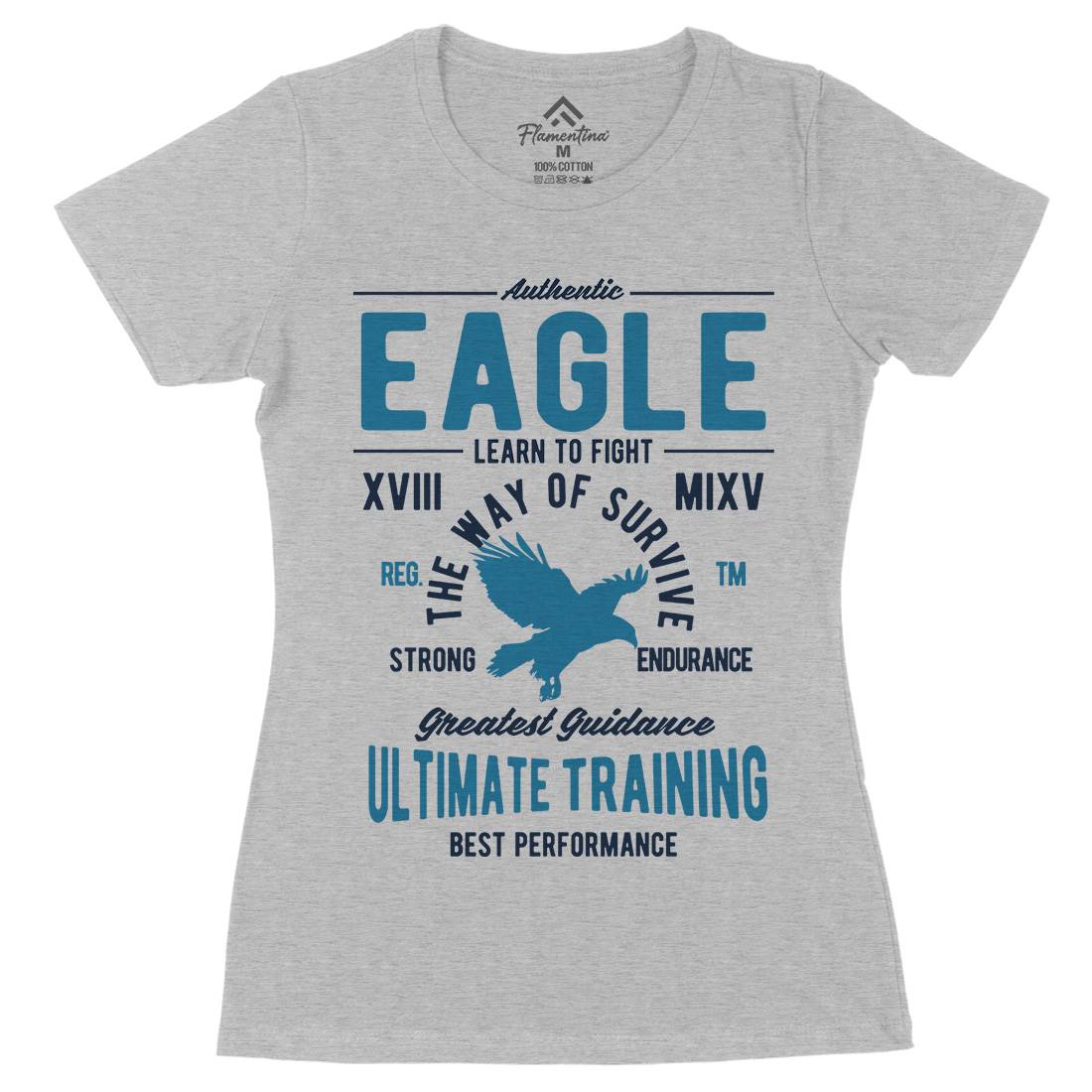 Authentic Eagle Womens Organic Crew Neck T-Shirt Animals B180