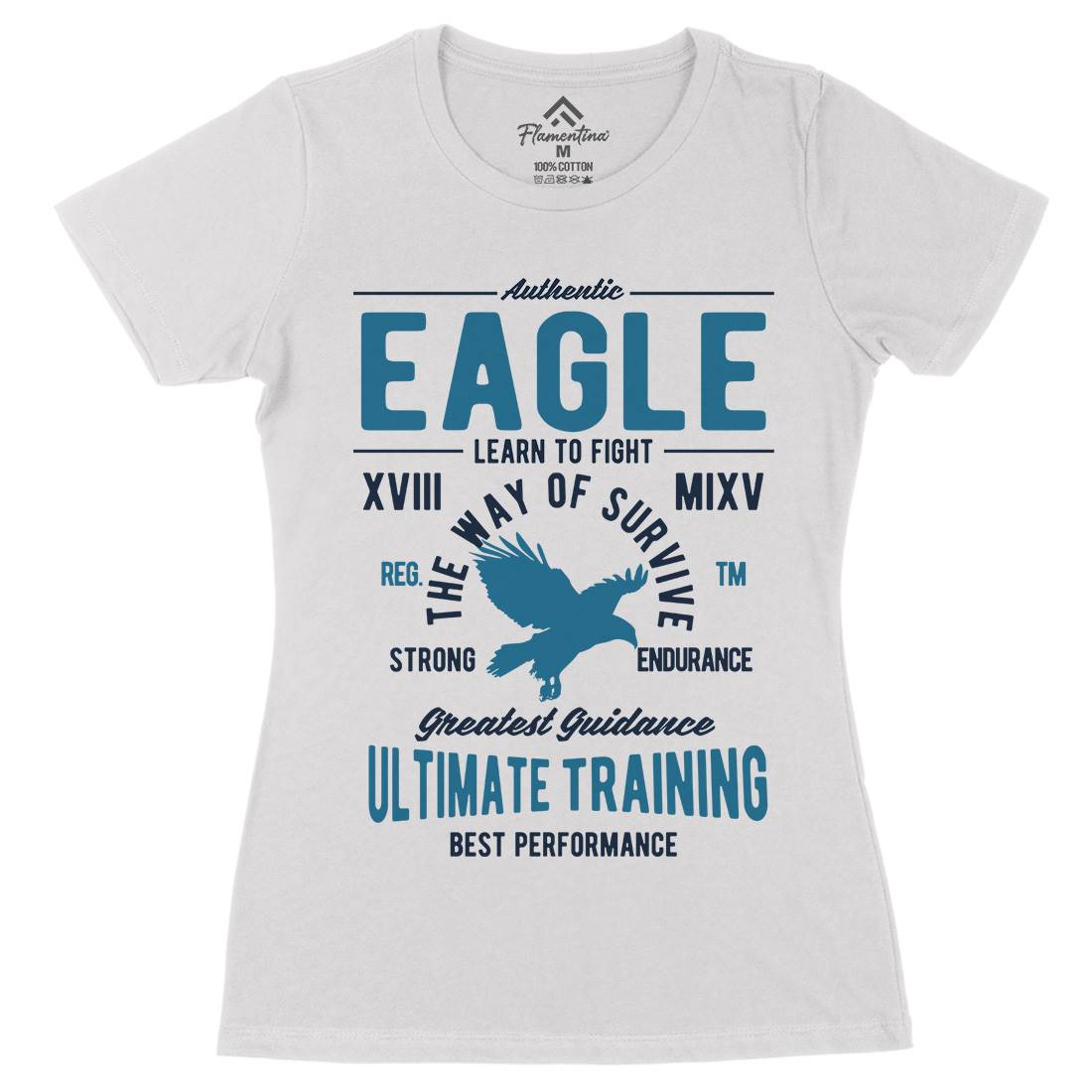 Authentic Eagle Womens Organic Crew Neck T-Shirt Animals B180