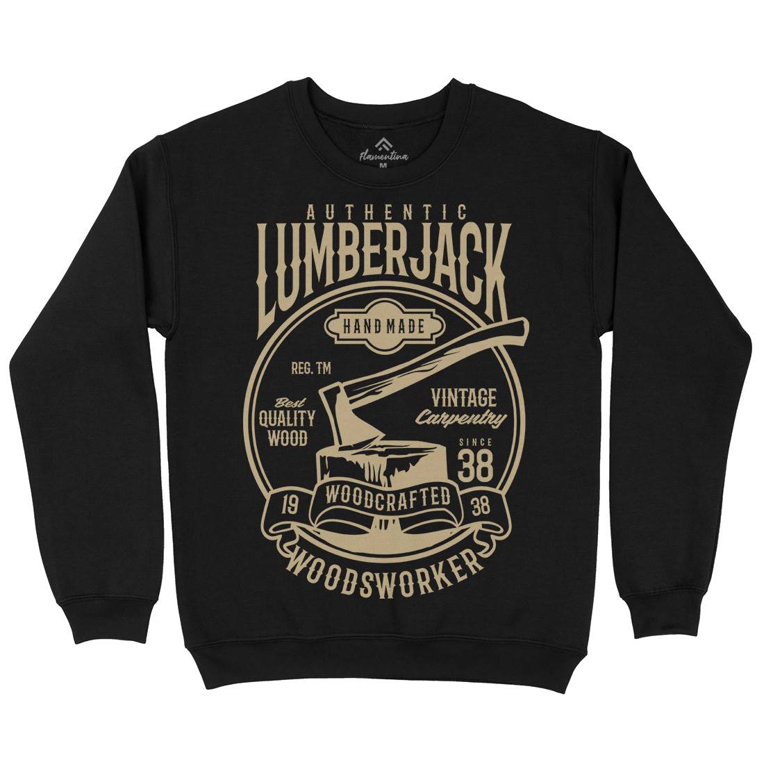 Authentic Lumberjack Mens Crew Neck Sweatshirt Retro B181
