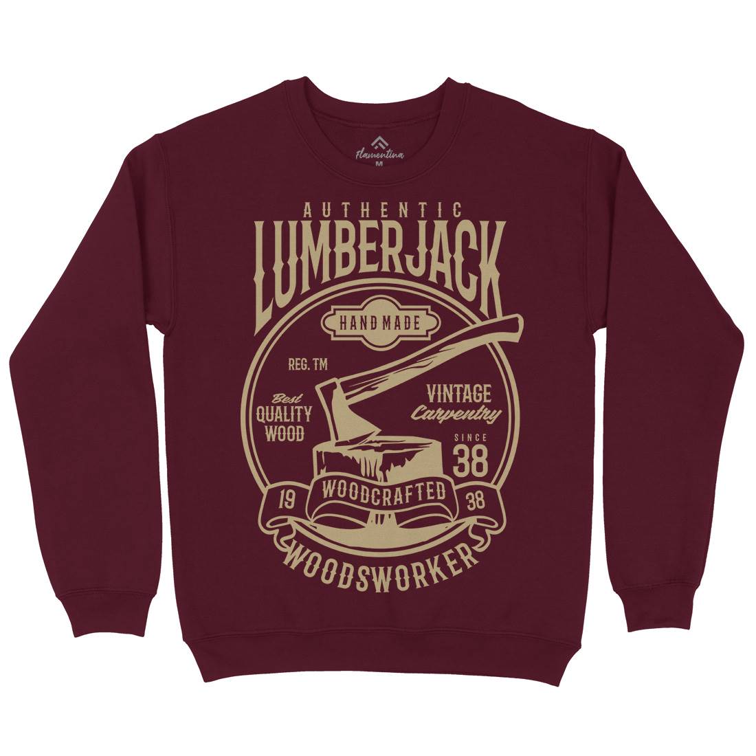 Authentic Lumberjack Mens Crew Neck Sweatshirt Retro B181