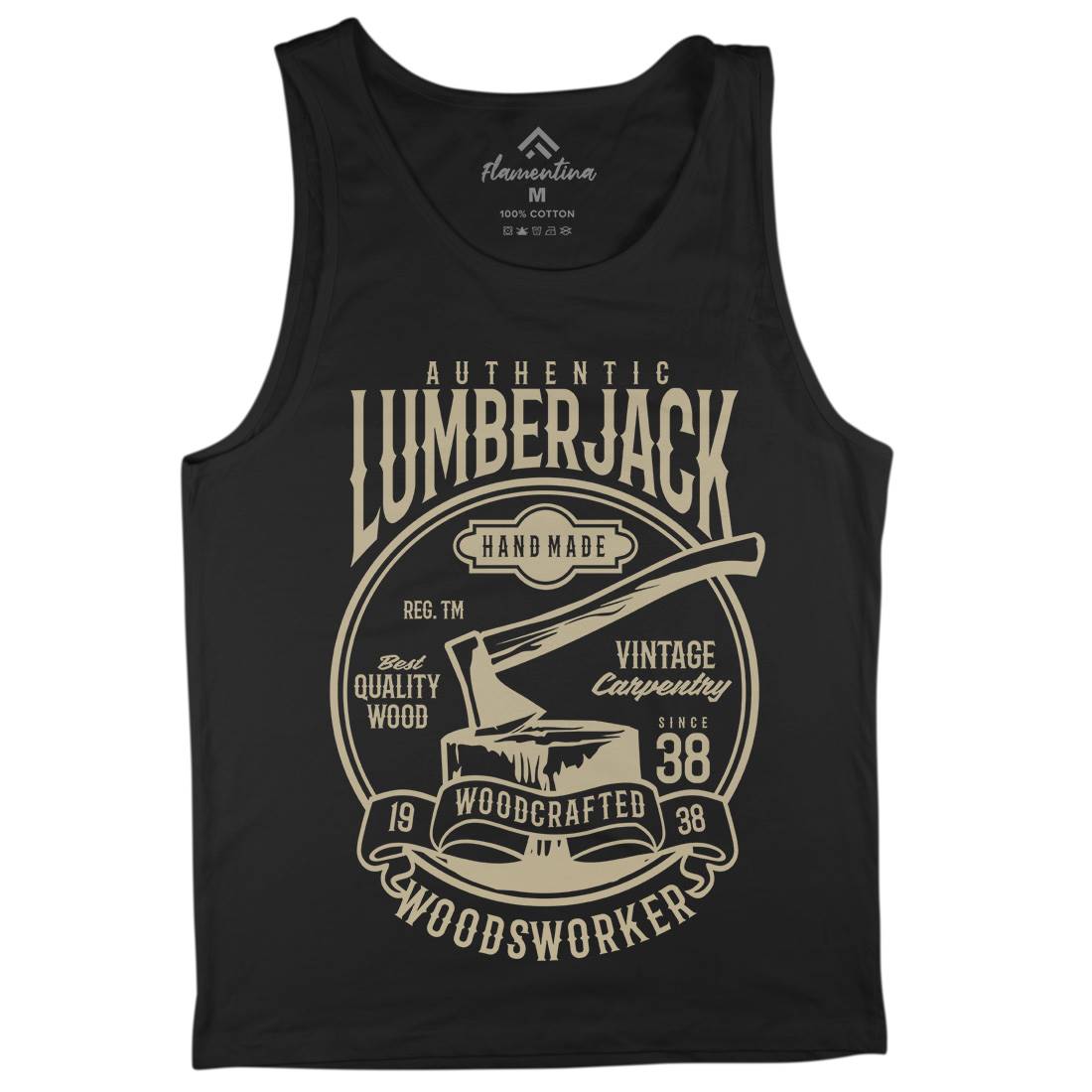 Authentic Lumberjack Mens Tank Top Vest Retro B181