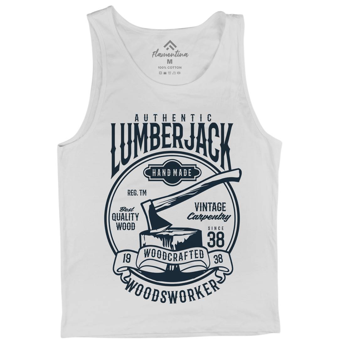 Authentic Lumberjack Mens Tank Top Vest Retro B181