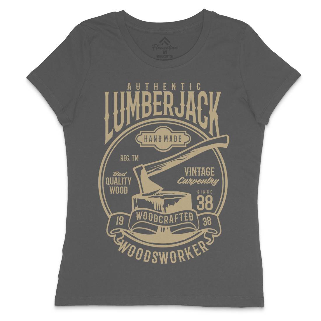 Authentic Lumberjack Womens Crew Neck T-Shirt Retro B181