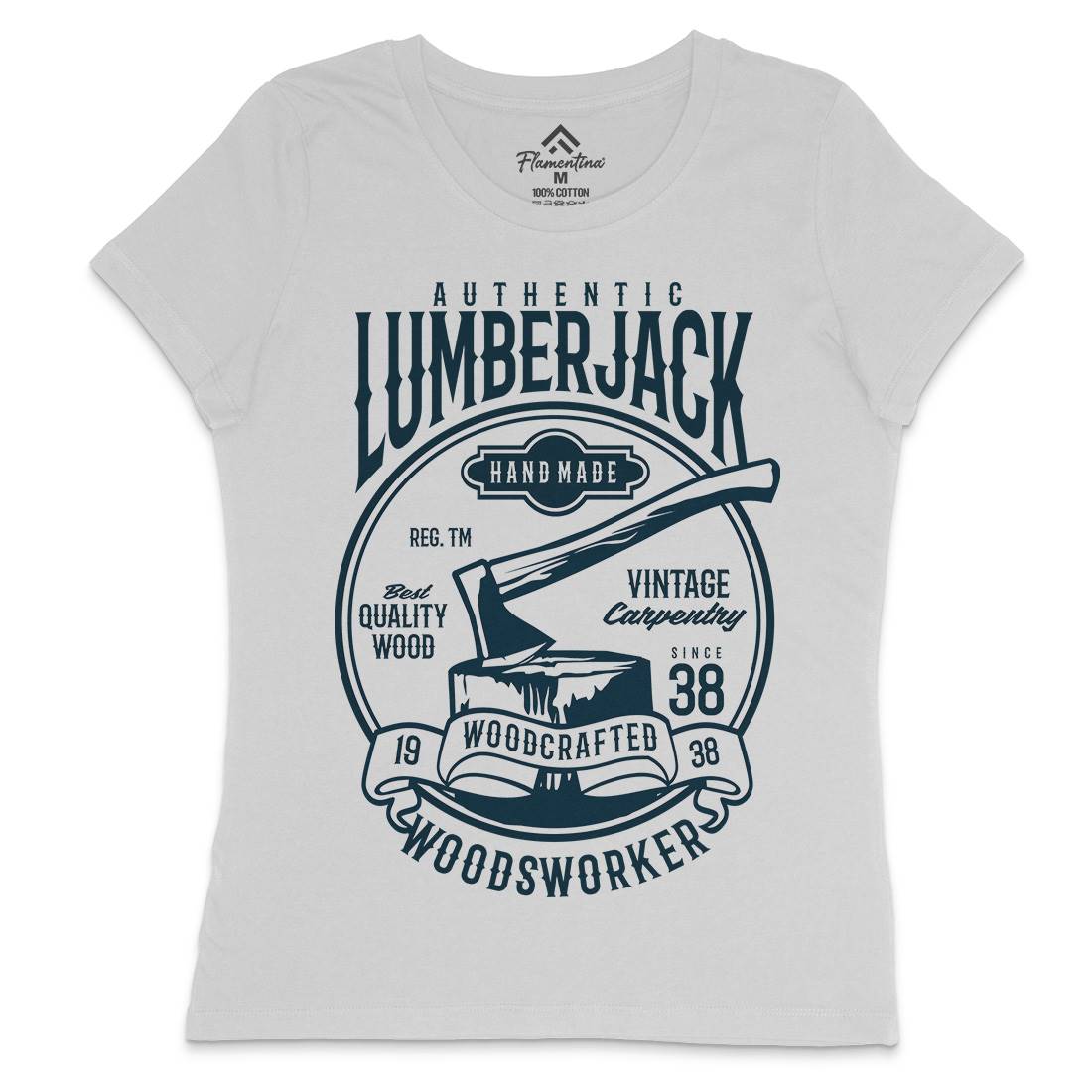 Authentic Lumberjack Womens Crew Neck T-Shirt Retro B181