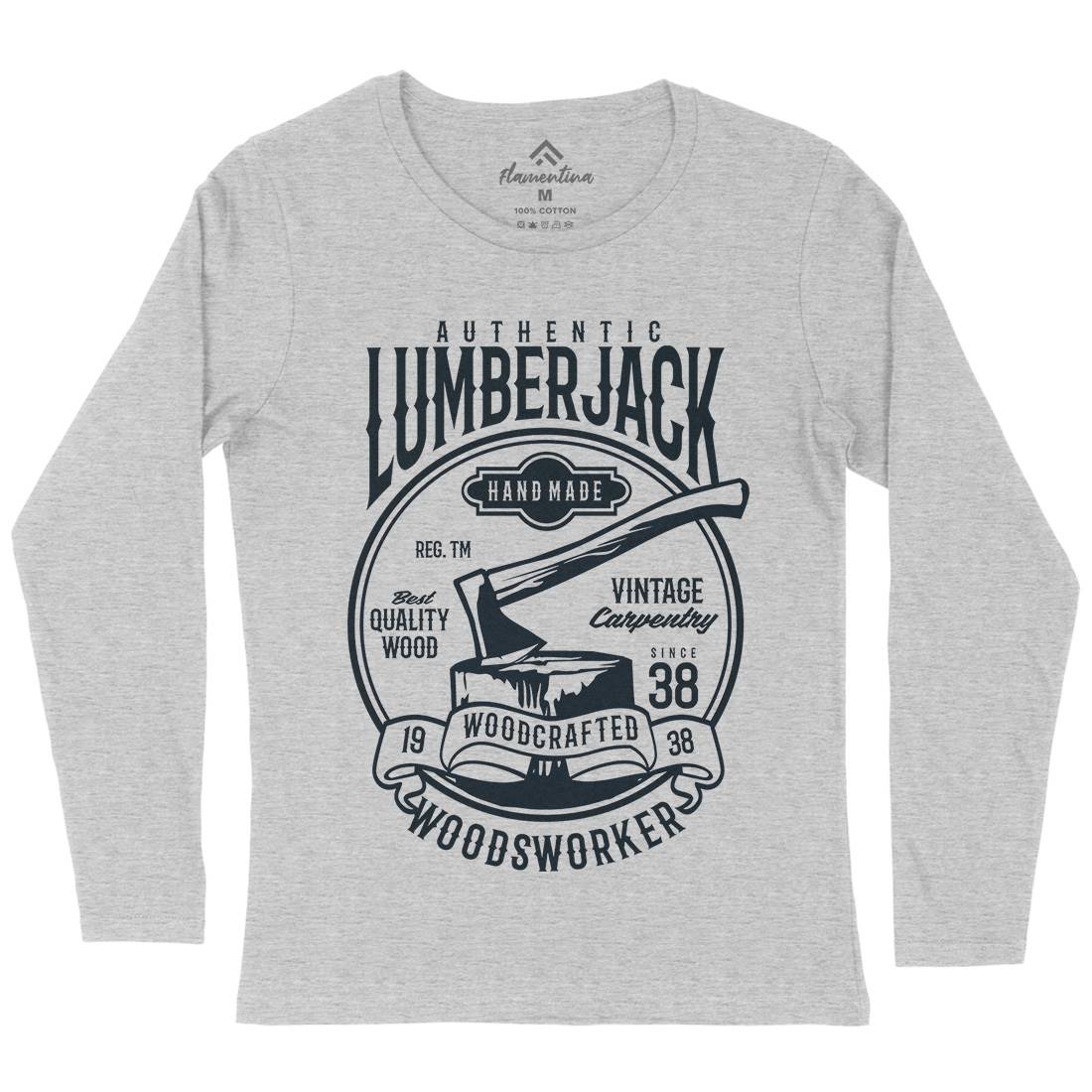 Authentic Lumberjack Womens Long Sleeve T-Shirt Retro B181