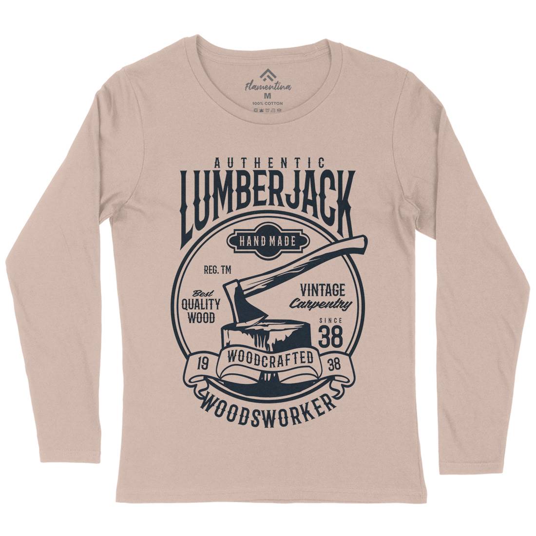 Authentic Lumberjack Womens Long Sleeve T-Shirt Retro B181