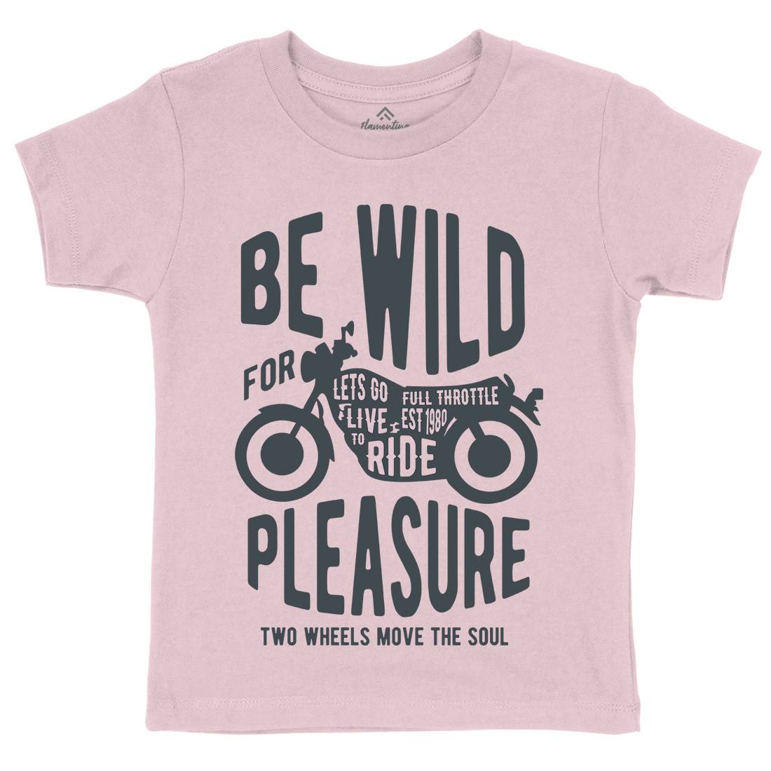 Be Wild Kids Crew Neck T-Shirt Motorcycles B183