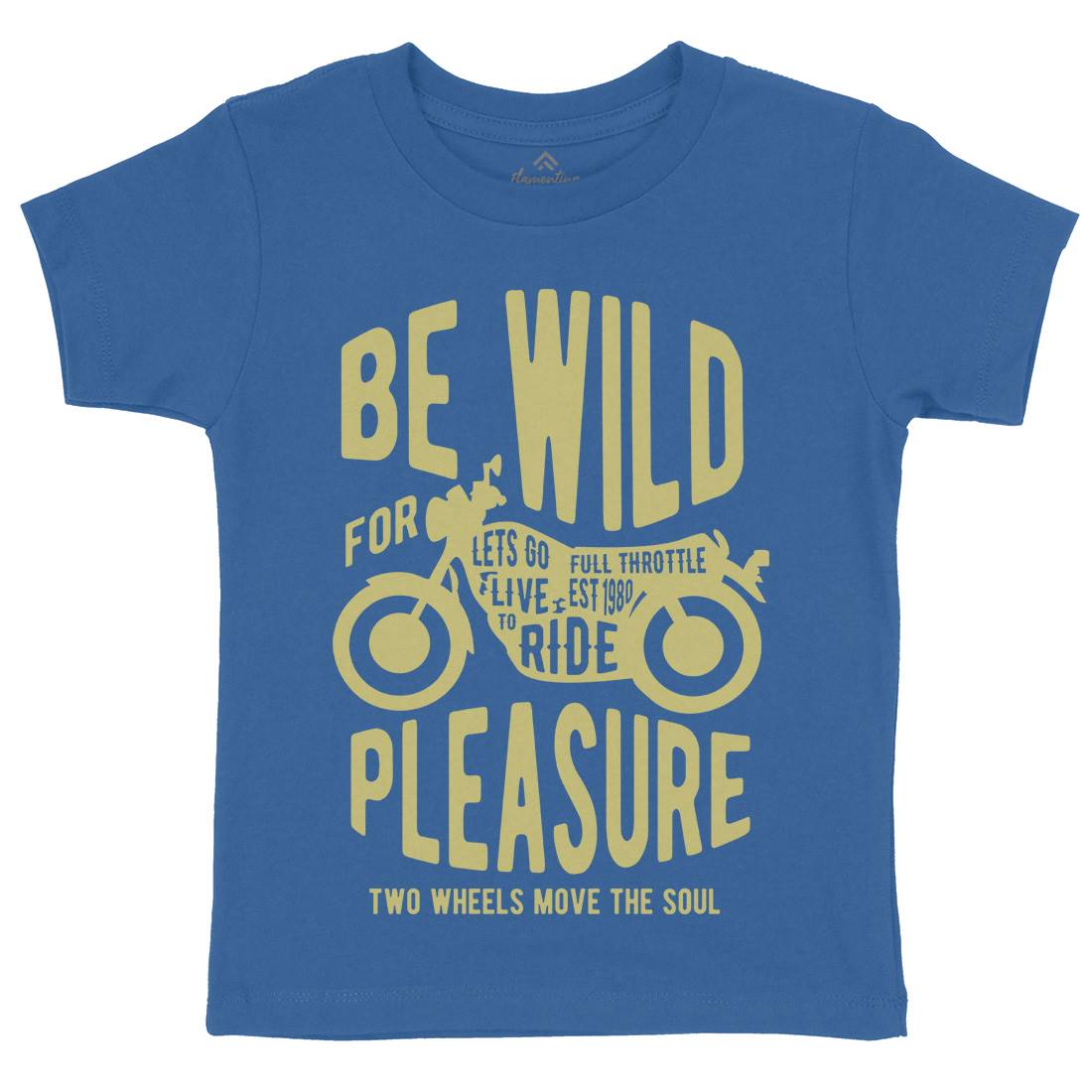 Be Wild Kids Crew Neck T-Shirt Motorcycles B183