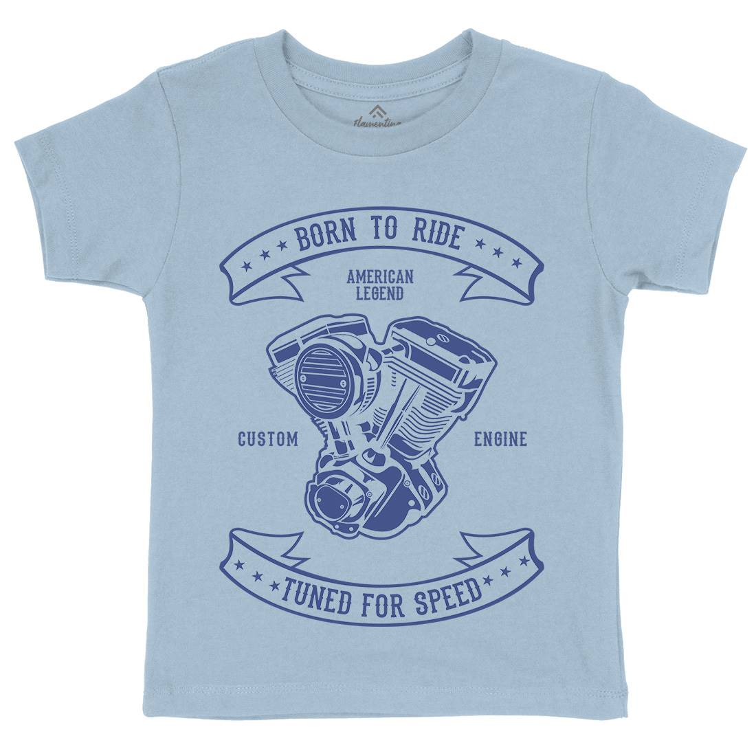 Born To Ride Kids Crew Neck T-Shirt Cars B185