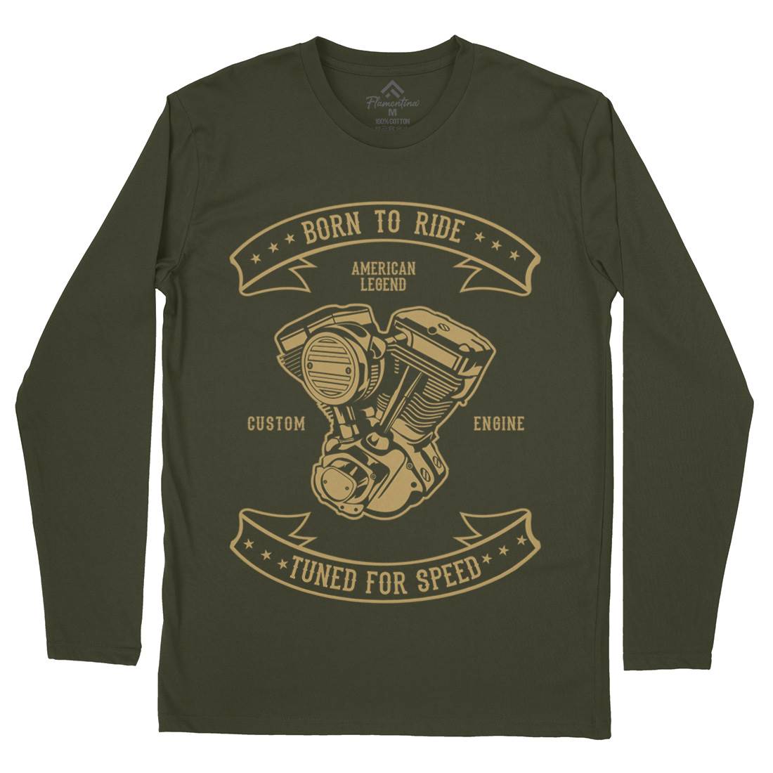 Born To Ride Mens Long Sleeve T-Shirt Cars B185