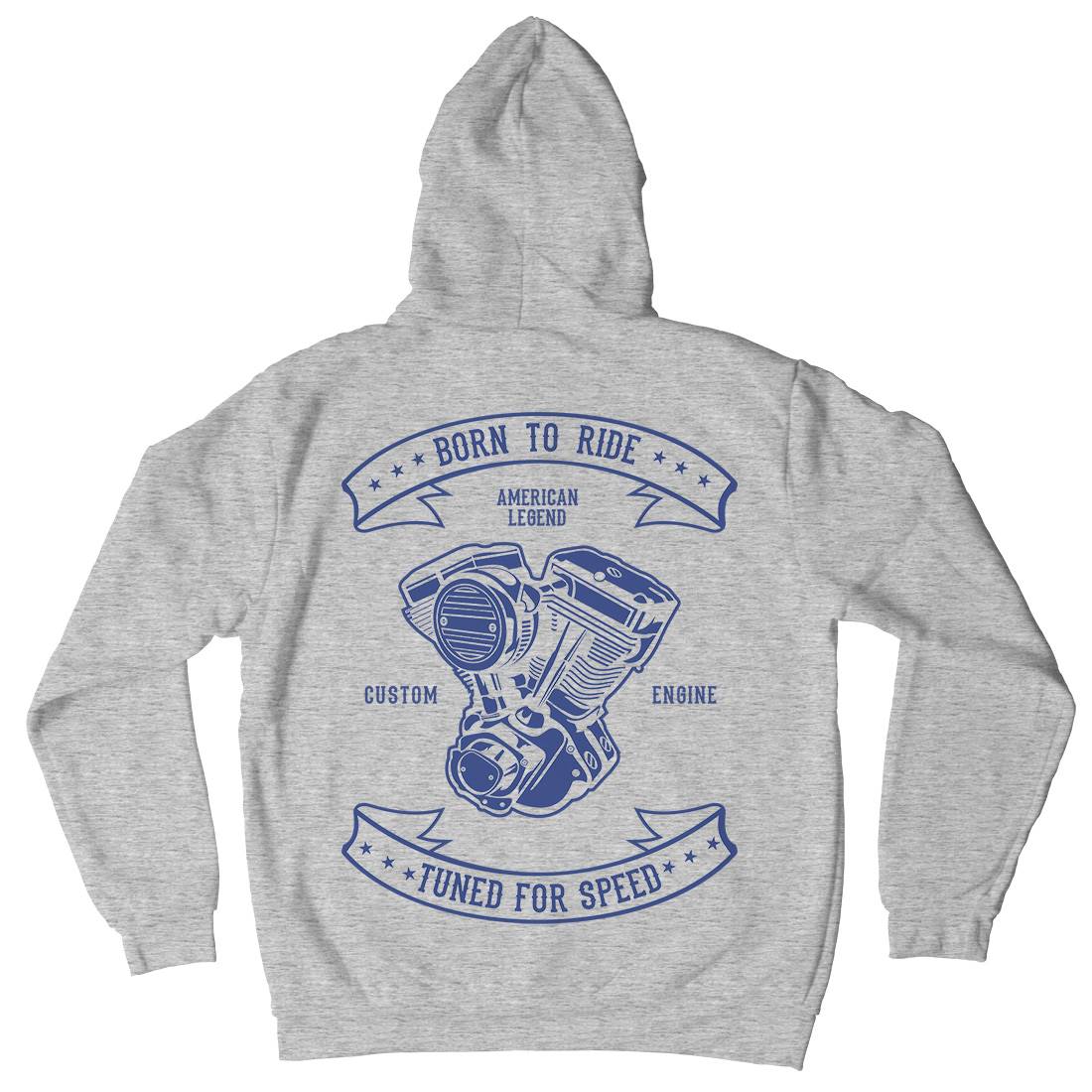 Born To Ride Mens Hoodie With Pocket Cars B185