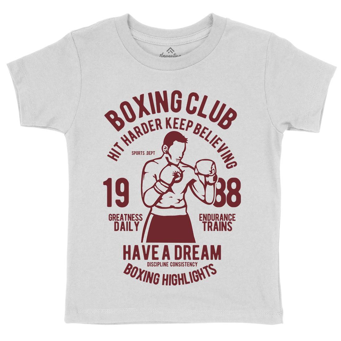 Boxing Club Kids Organic Crew Neck T-Shirt Sport B186