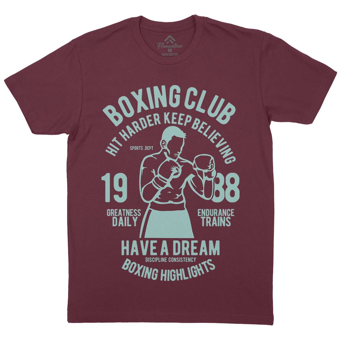 Boxing Club Mens Crew Neck T-Shirt Sport B186