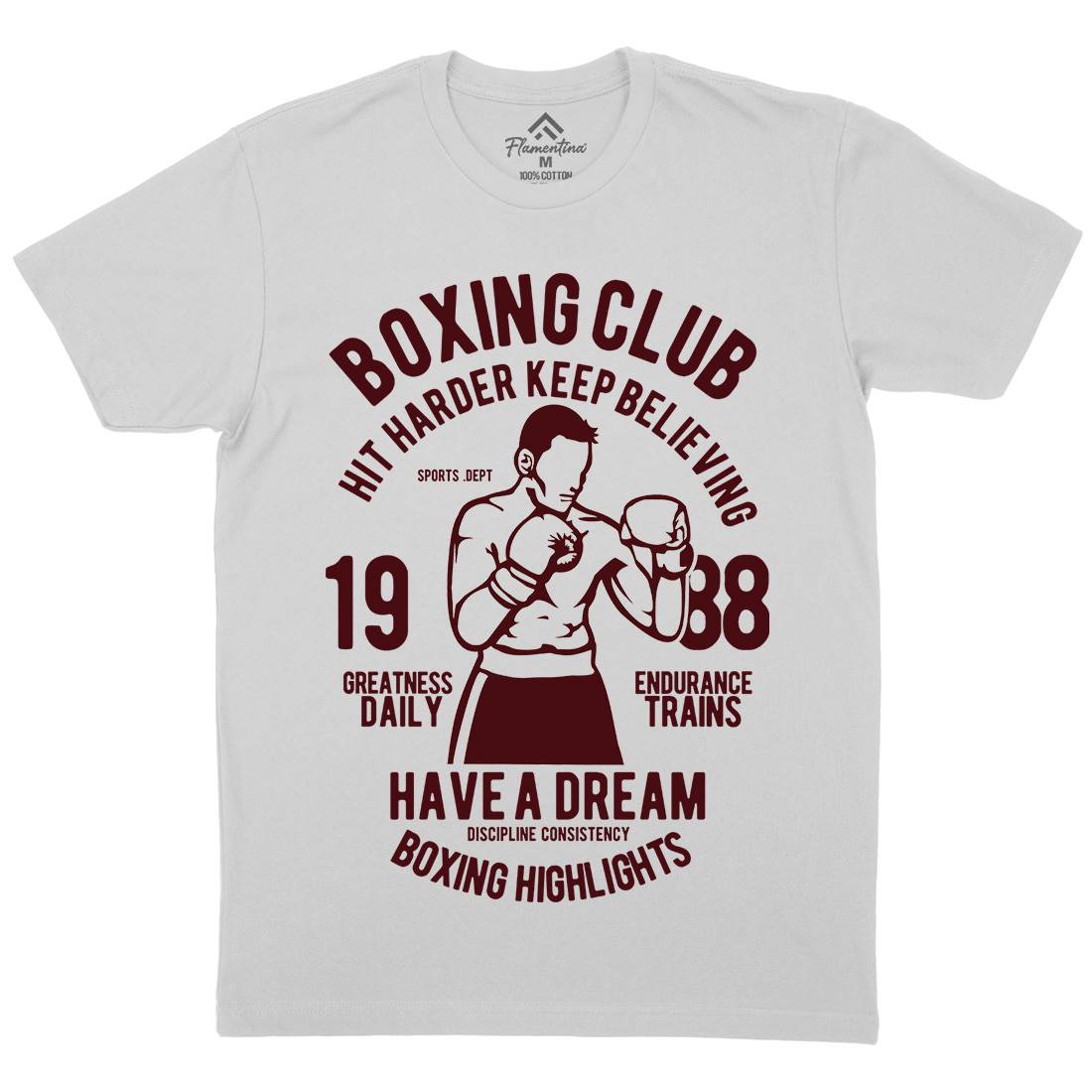 Boxing Club Mens Crew Neck T-Shirt Sport B186