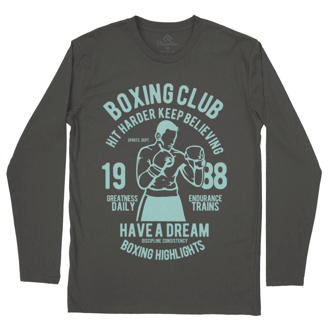 Boxing Club Mens Long Sleeve T-Shirt Sport B186