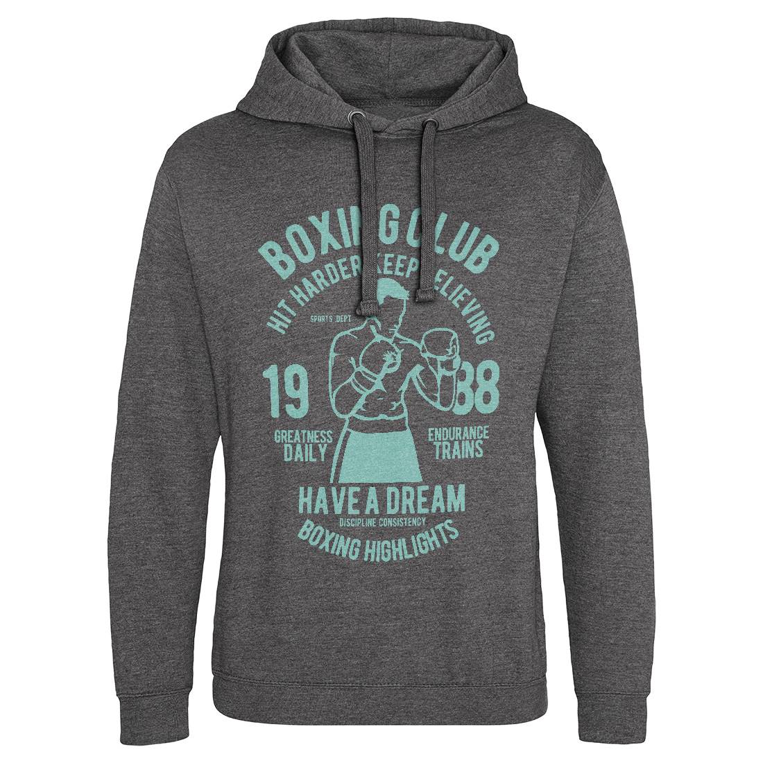 Boxing Club Mens Hoodie Without Pocket Sport B186