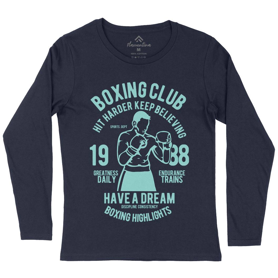 Boxing Club Womens Long Sleeve T-Shirt Sport B186