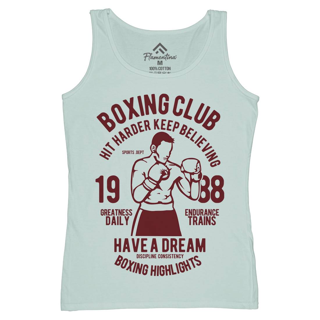 Boxing Club Womens Organic Tank Top Vest Sport B186
