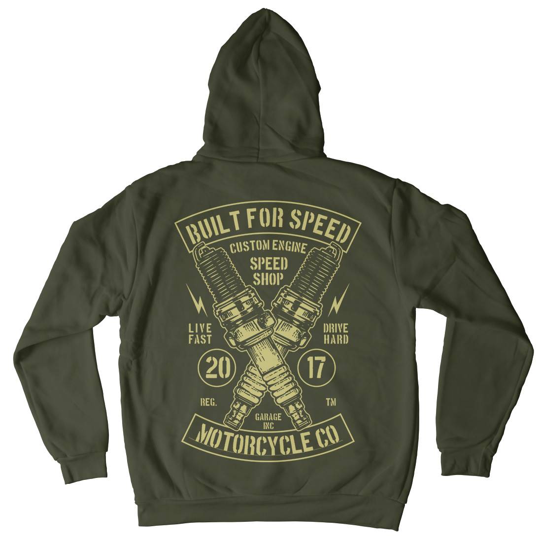 Built For Speed Kids Crew Neck Hoodie Motorcycles B188