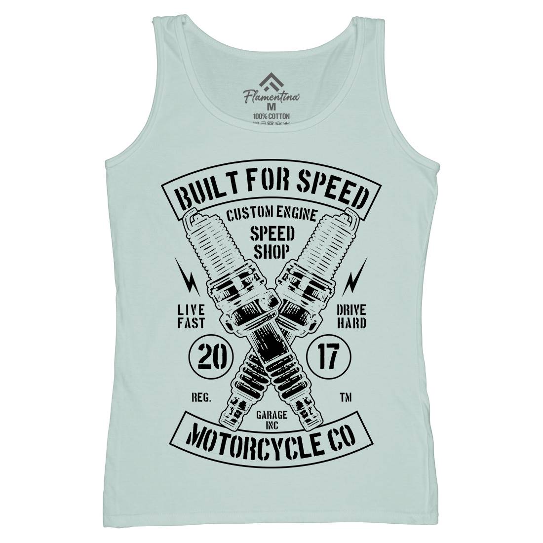 Built For Speed Womens Organic Tank Top Vest Motorcycles B188