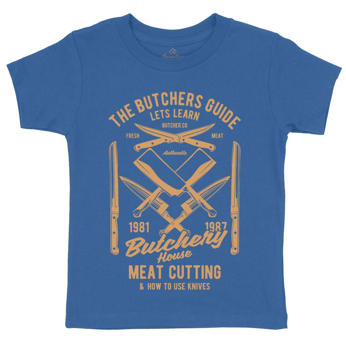 Butchery House Kids Crew Neck T-Shirt Retro B190